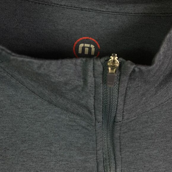 Travis Mathew Pullover Sweater Men Large Blue 1/4 Zip Stretch Lightweight Jacket - Picture 4 of 7